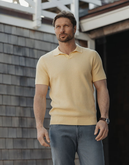 Waffle Stitch Polo