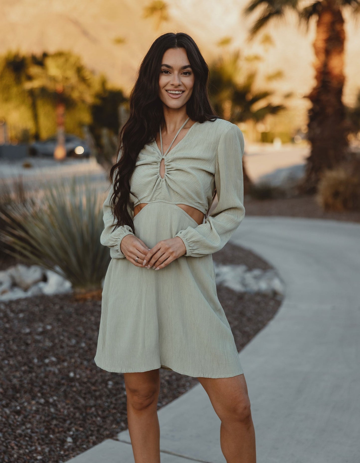 Ezra Crepe Cutout Dress