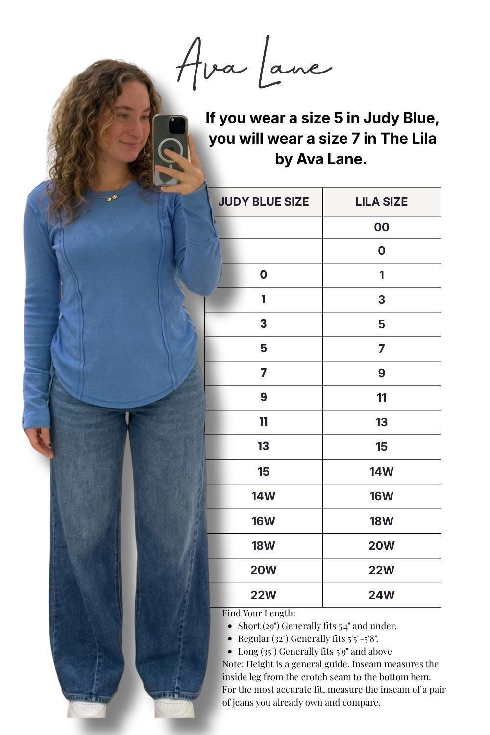 The Lila High-Rise Tummy Control Wide Leg Angled Seam Jeans - Three Inseams