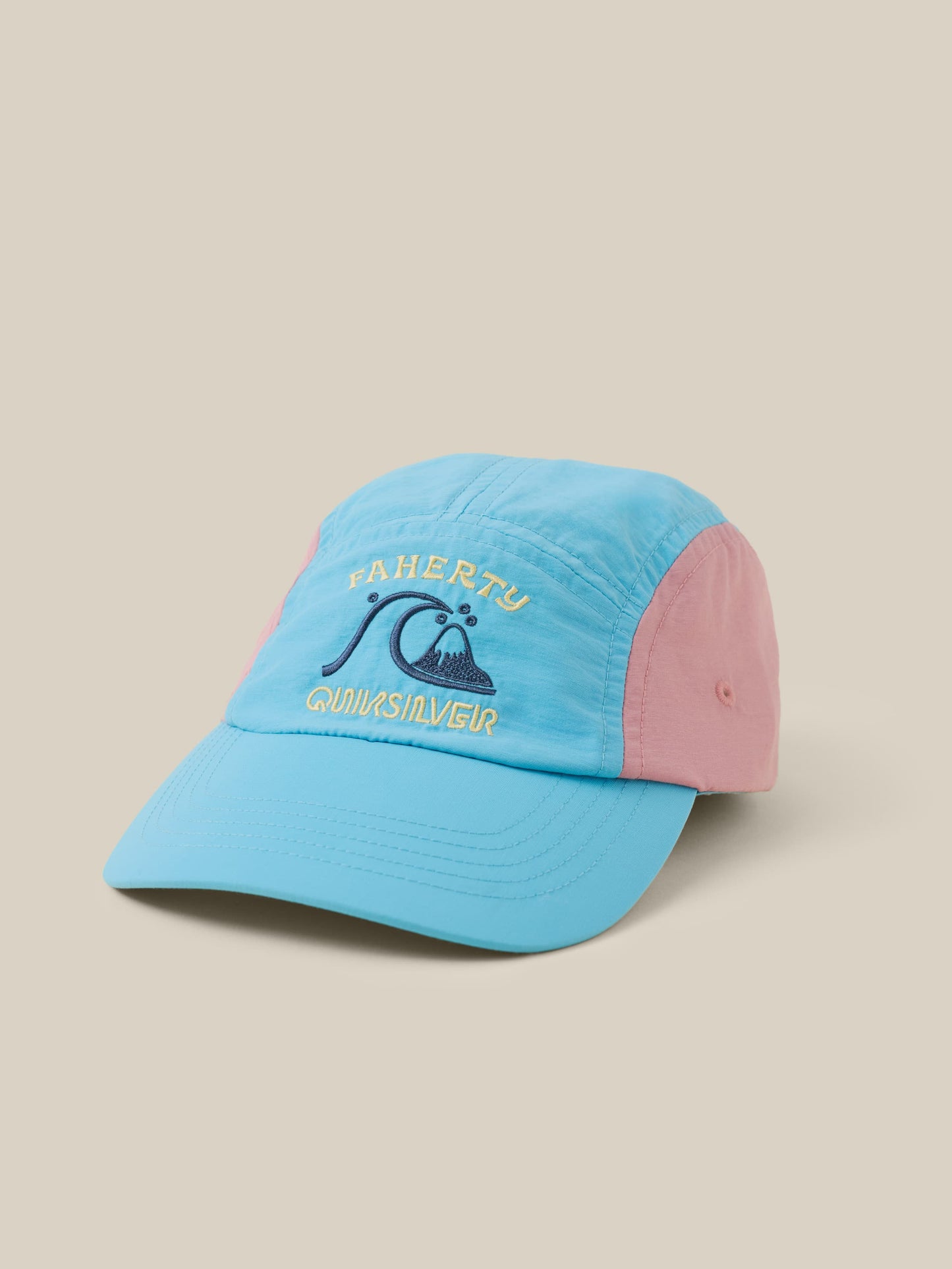 Faherty x Quiksilver 5-Panel Hat - Teal Sunrise Block