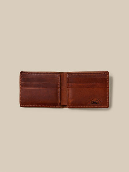 Leather Bi-Fold Wallet - English Tan