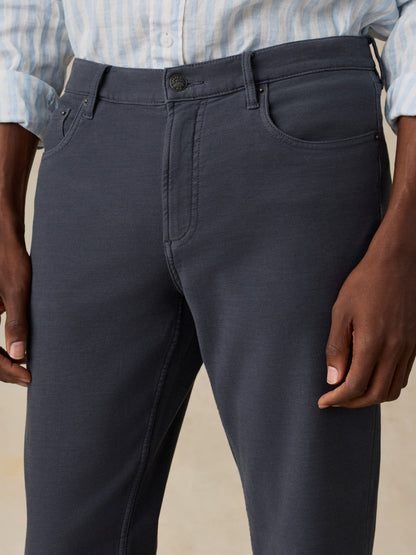 Stretch Terry 5-Pocket Pant - Navy