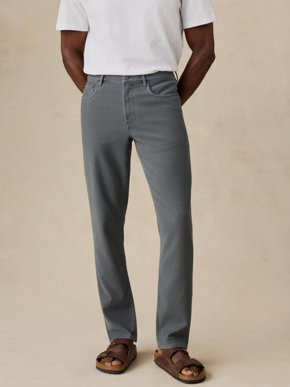 Stretch Terry 5-Pocket Pant - Slate