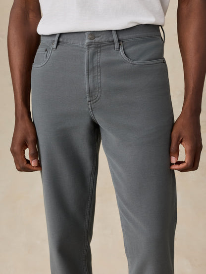 Stretch Terry 5-Pocket Pant - Slate