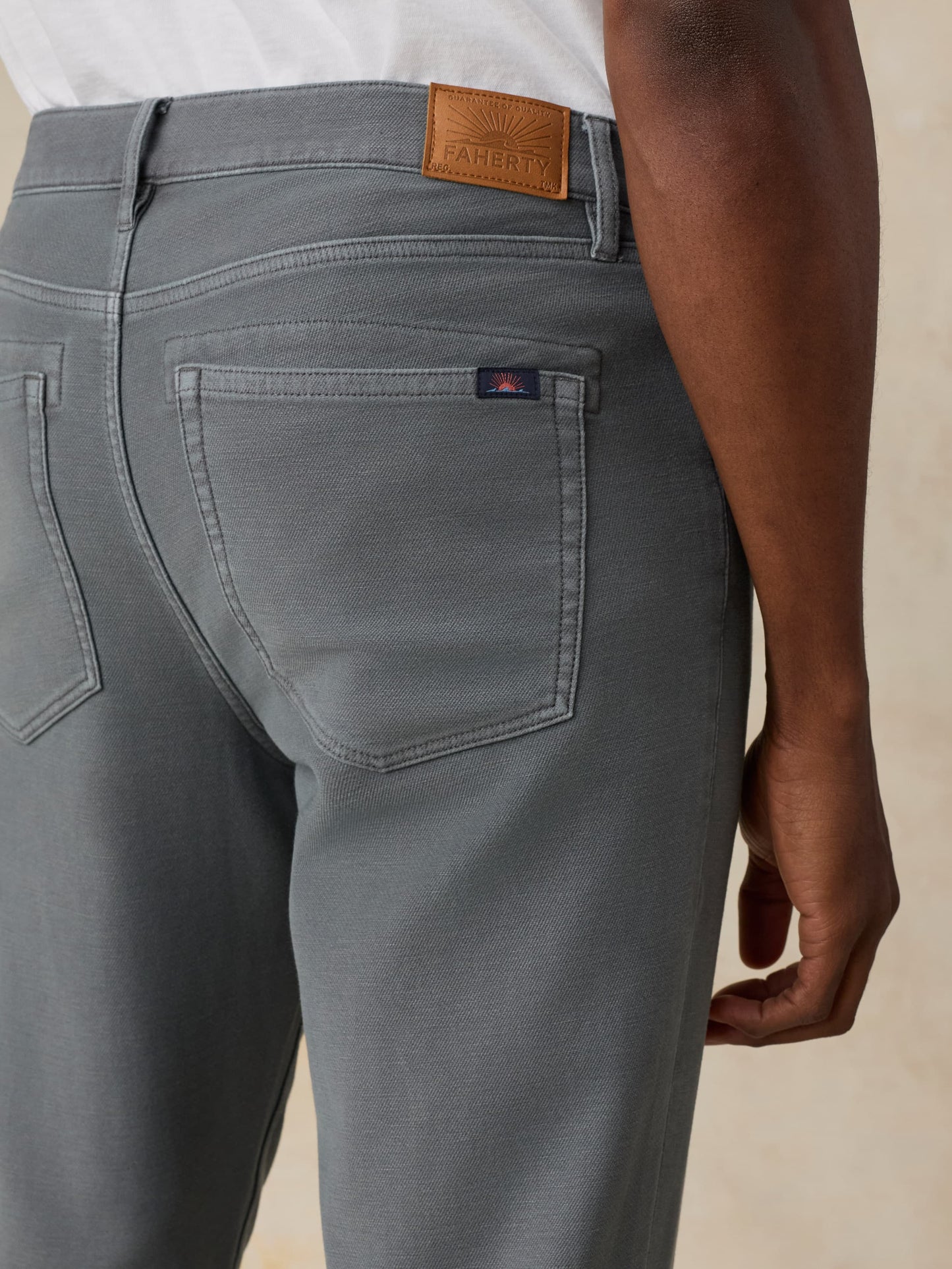 Stretch Terry 5-Pocket Pant - Slate