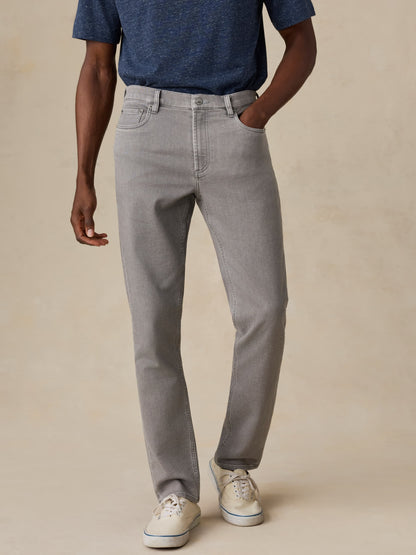 Stretch Terry 5-Pocket Pant - Steel Grey