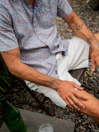 Essential Drawstring Short - Boneyard White
