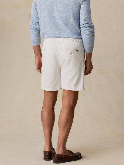 Essential Drawstring Short - Boneyard White