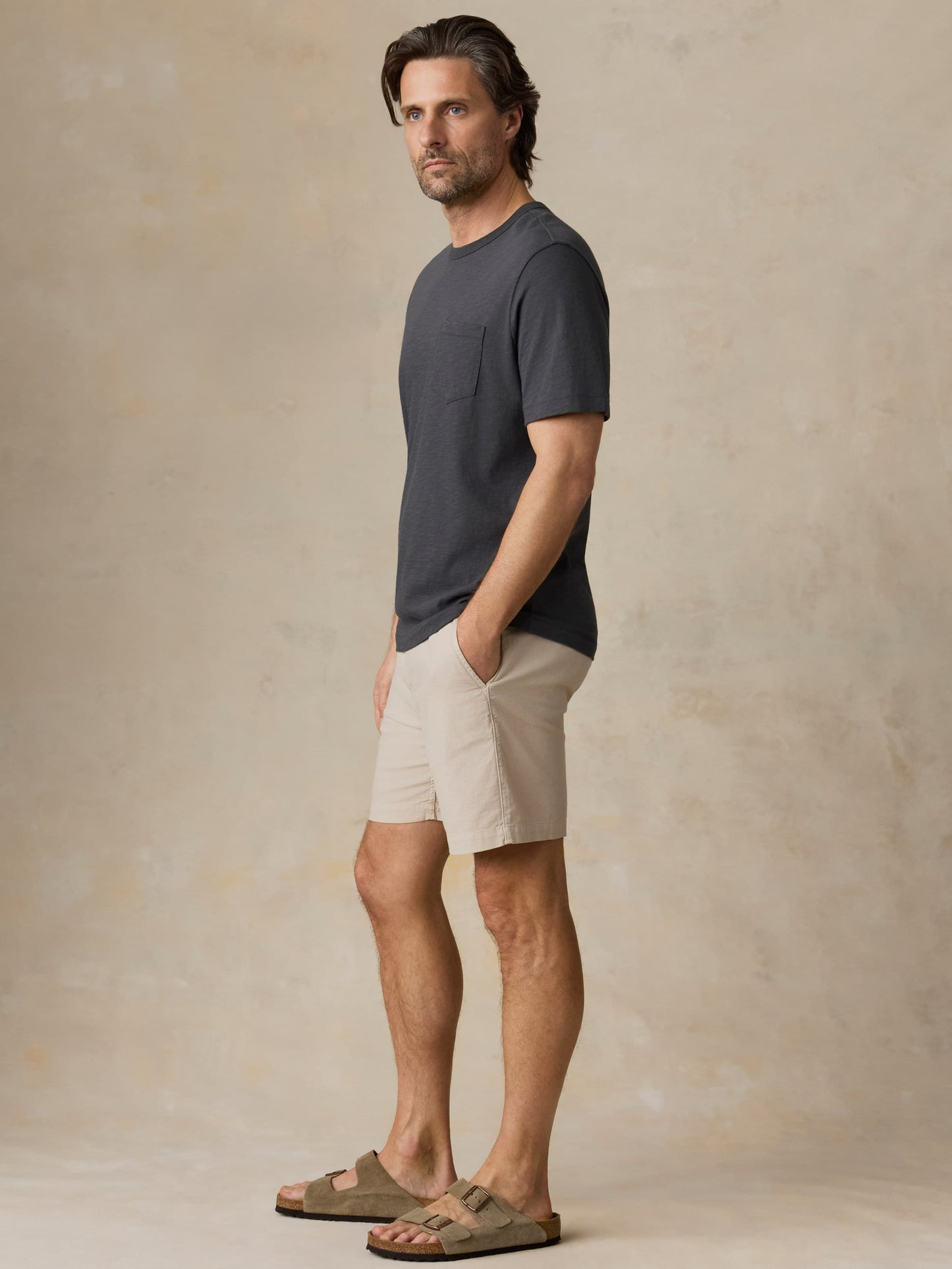 Essential Drawstring Short - Stone