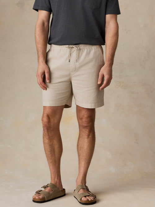 Essential Drawstring Short - Stone