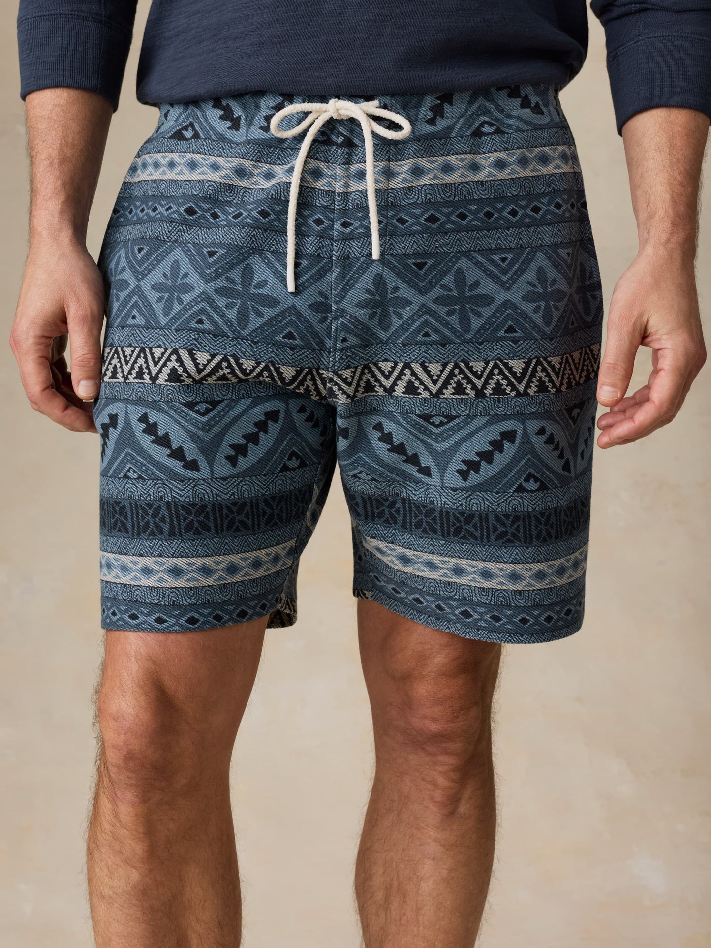 Baja Knit Short - Cay Blues Block