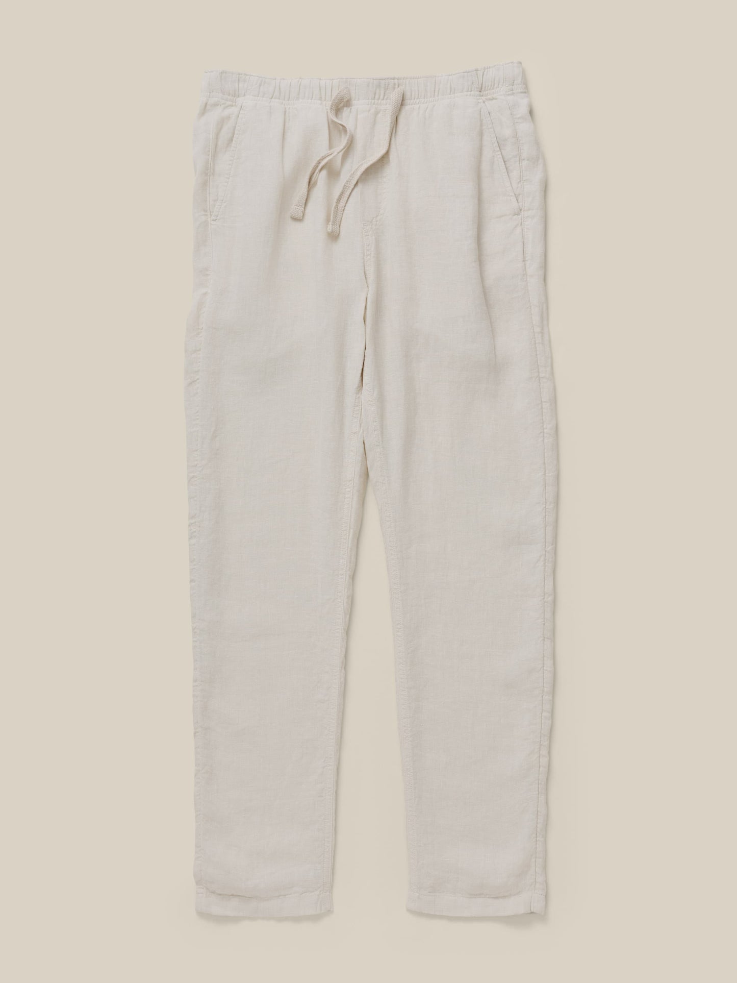 Linen Drawstring Pant - Weathered Sand
