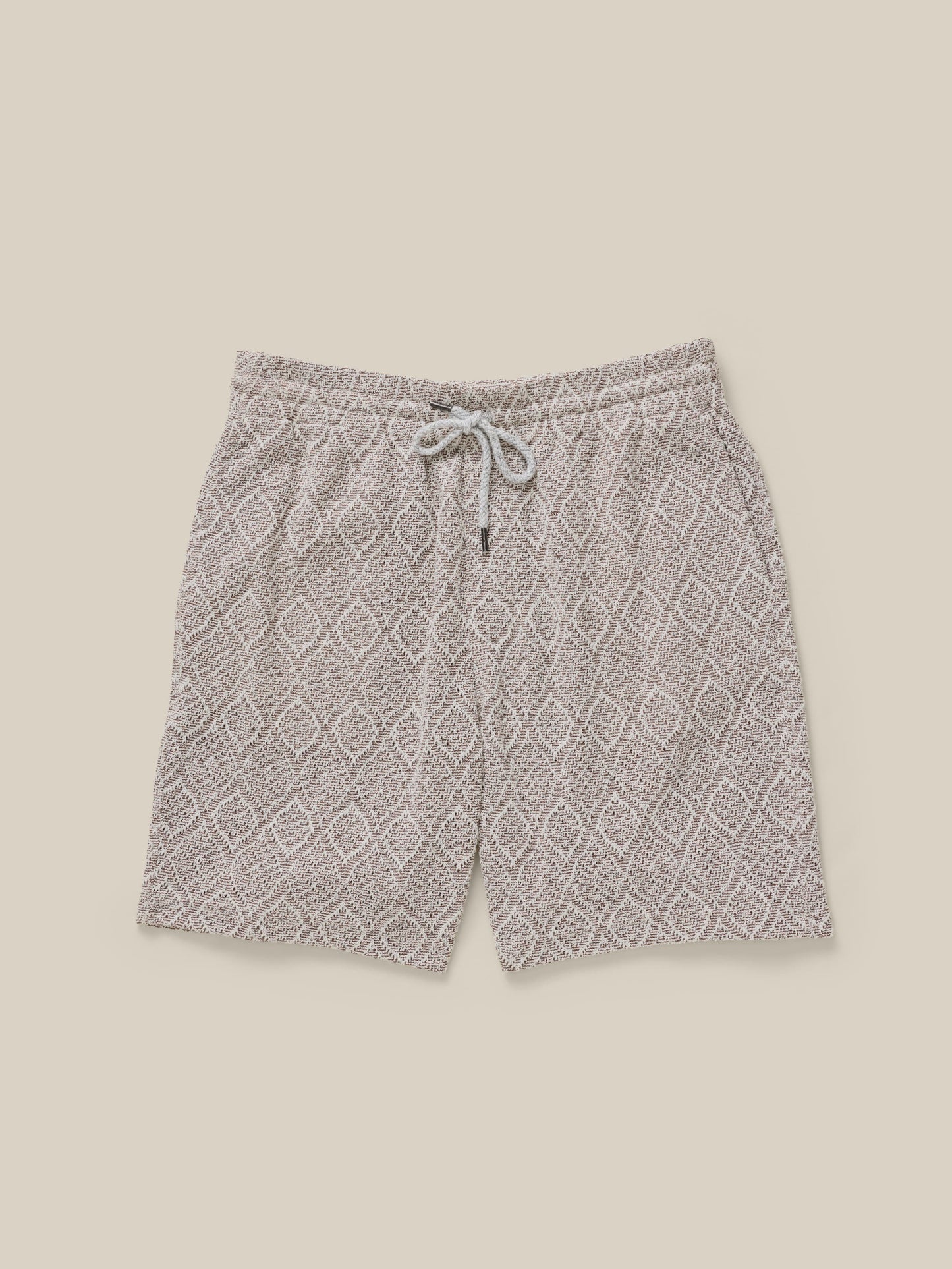 Oasis Drawstring Short - Brown Island Medallion