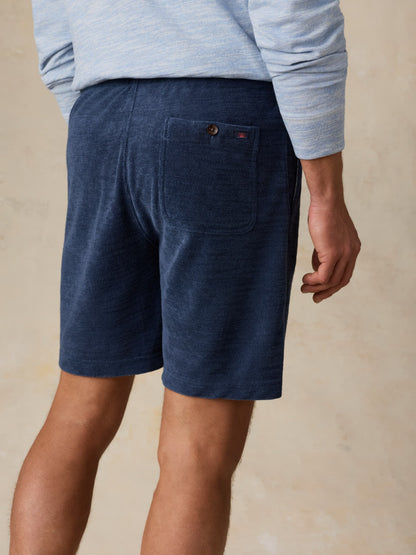 Cabana Towel Terry Sweatshort - Deep Navy