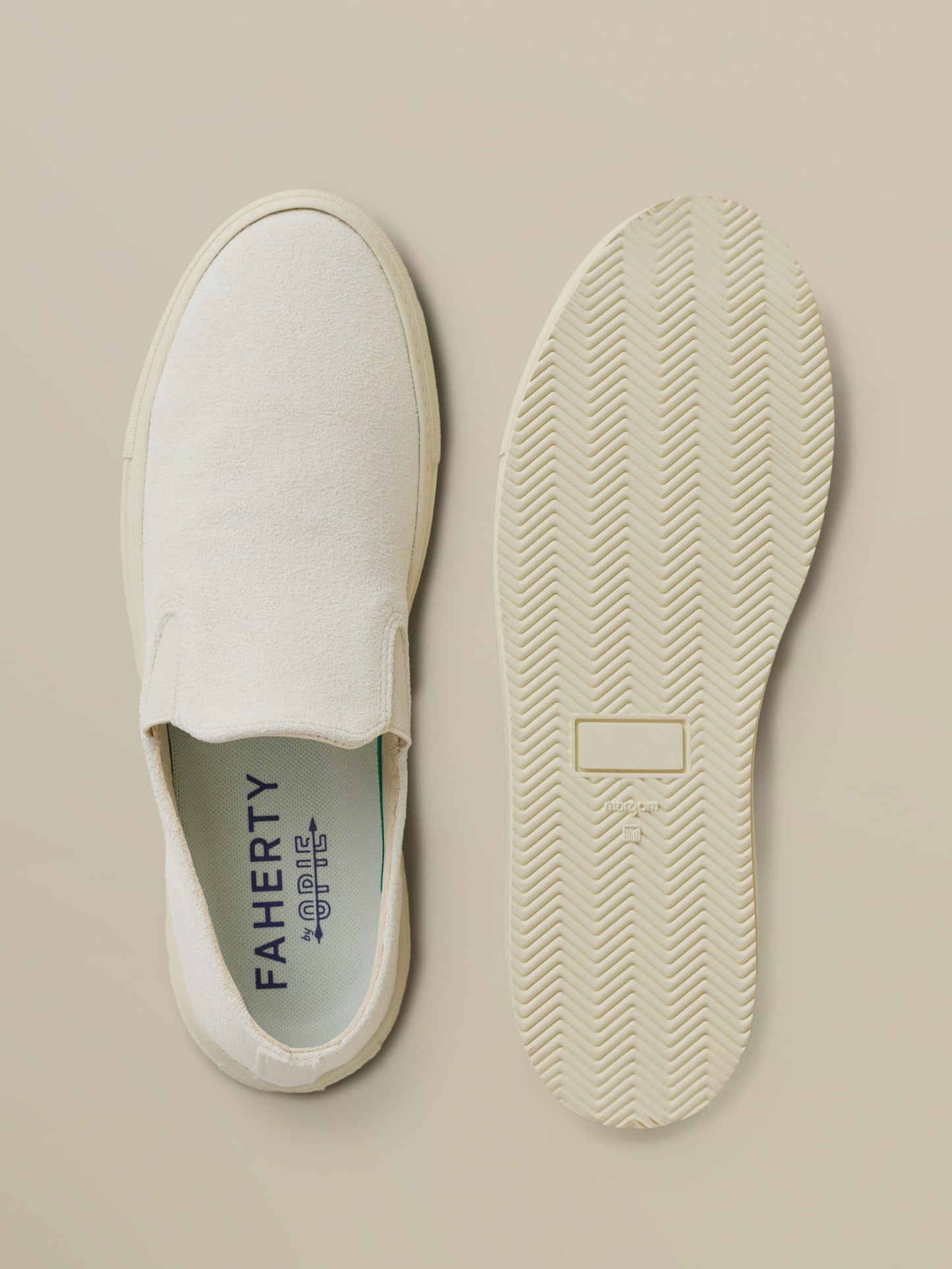 Faherty X Opie Way Slip On Sneaker - Off White