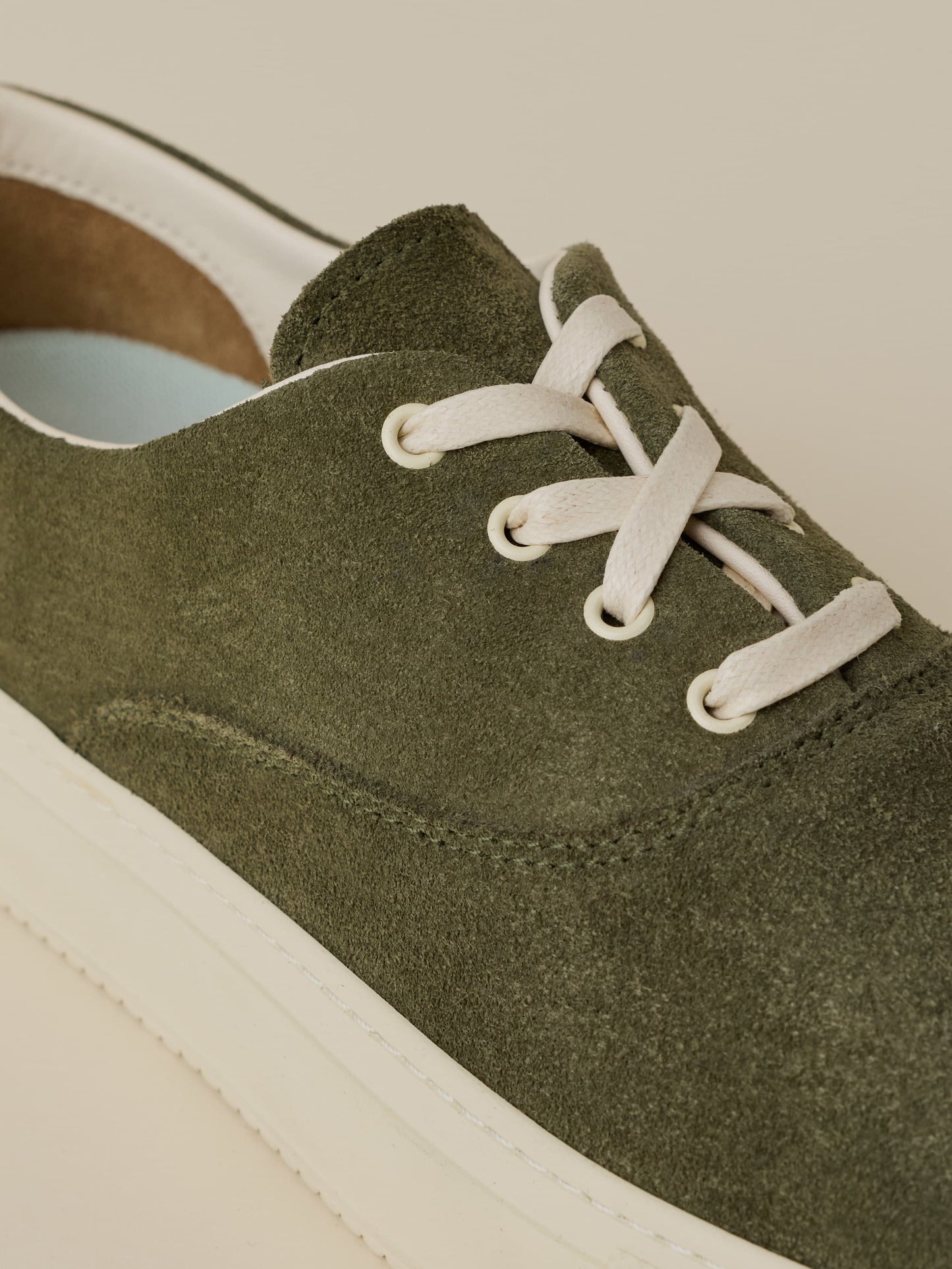 Faherty X Opie Way Deck Sneaker - Olive