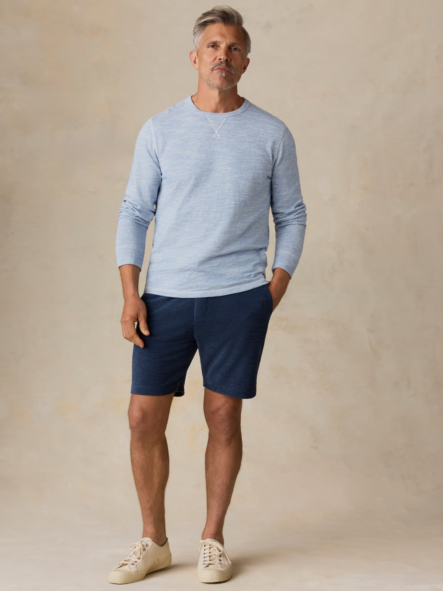 Sunwashed Organic Crew - Blue Ivory Feeder