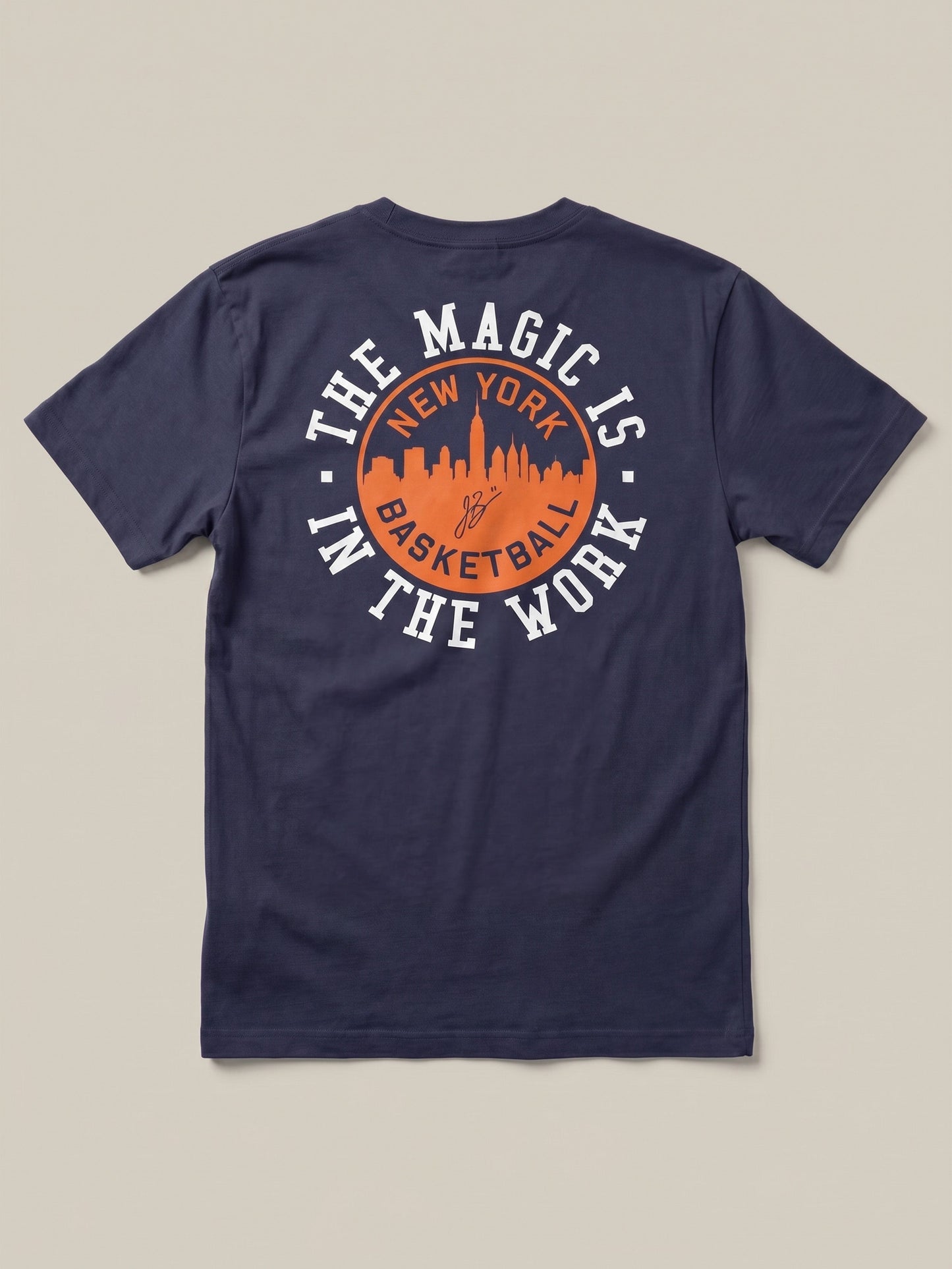 Jalen Brunson Sunwashed Tee - Dune Navy
