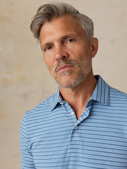 Short-Sleeve Movement™ Polo - Creek Falls Stripe
