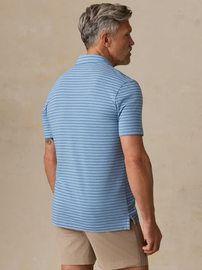 Short-Sleeve Movement™ Polo - Creek Falls Stripe