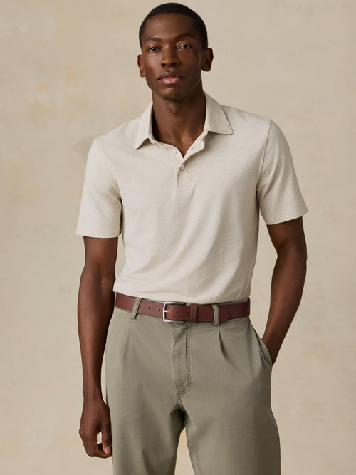 Short-Sleeve Movement™ Polo - Shore Sand Feeder