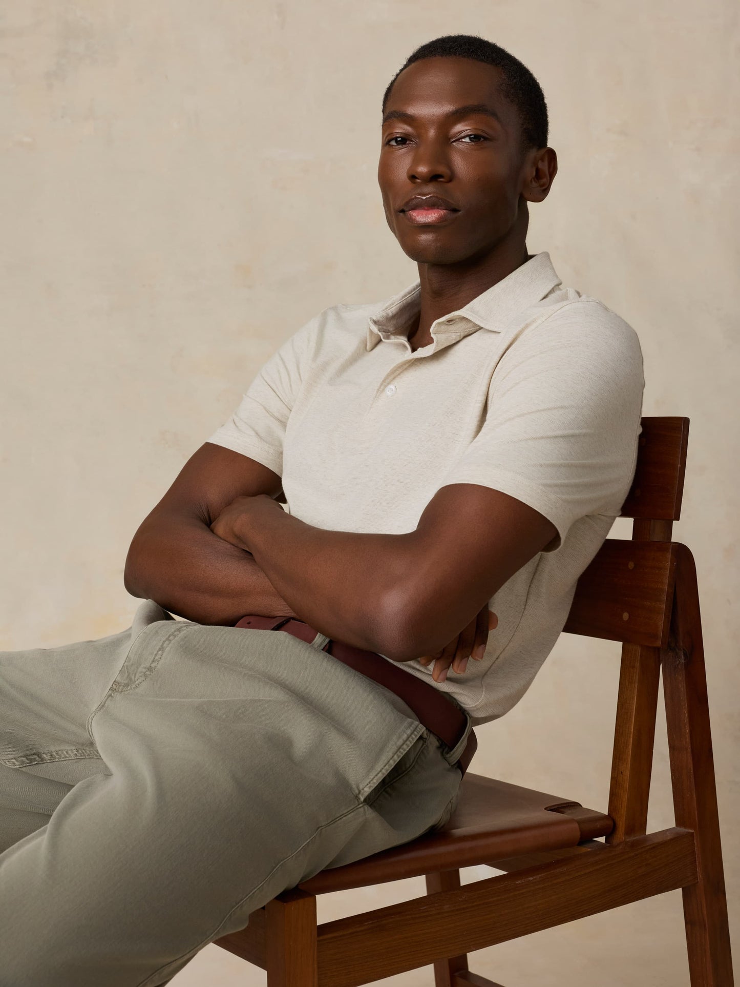 Short-Sleeve Movement™ Polo - Shore Sand Feeder