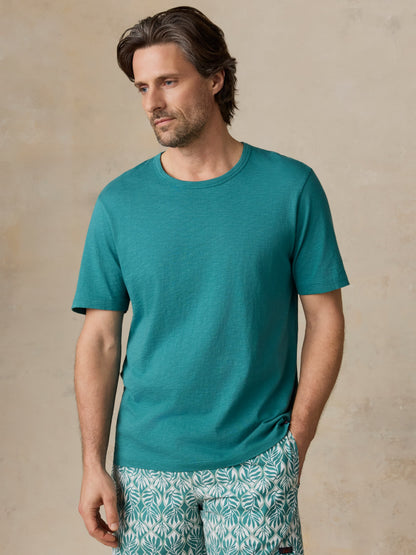 Sunwashed Regenerative Tee - Biscayne Green