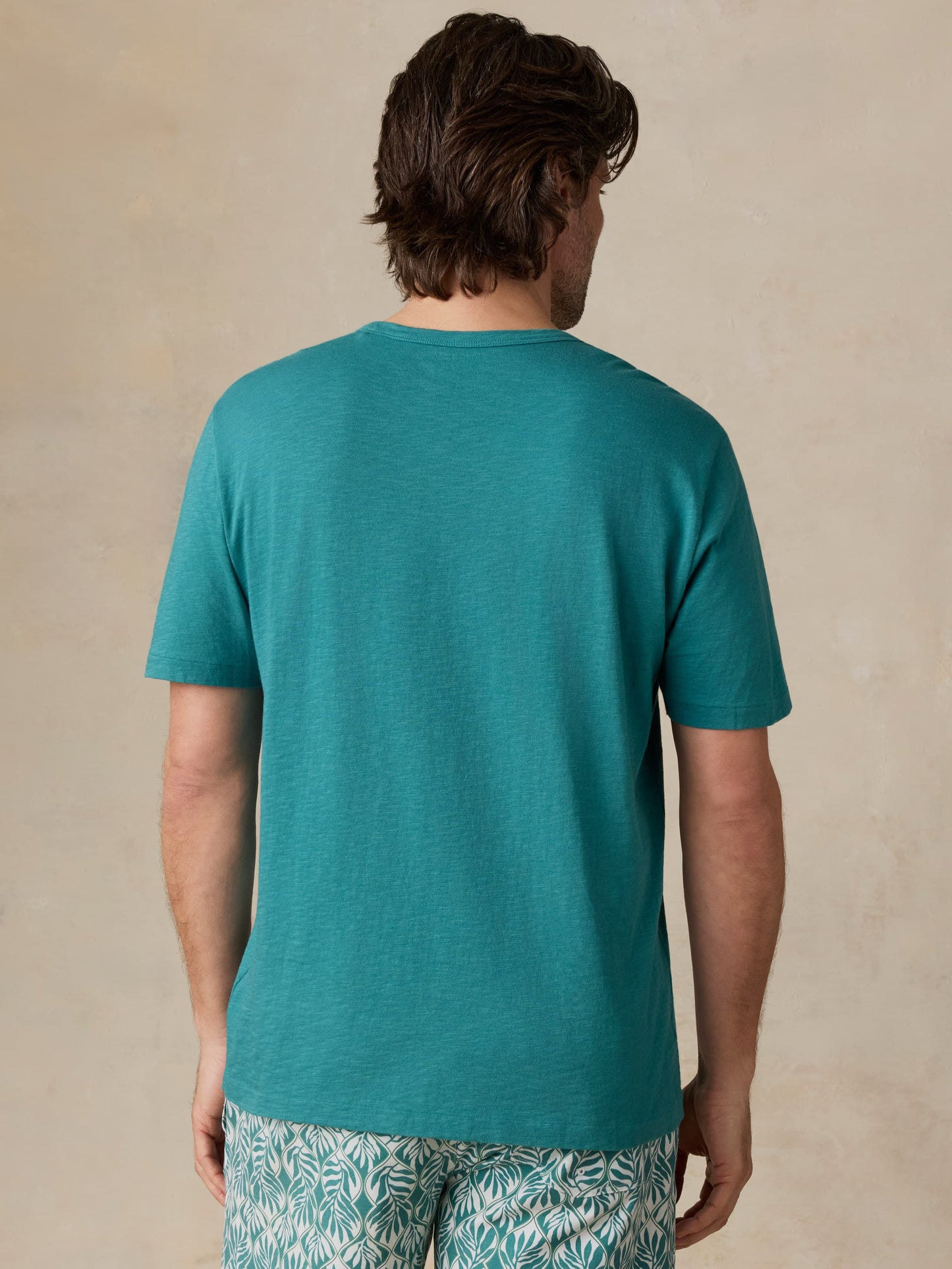 Sunwashed Regenerative Tee - Biscayne Green