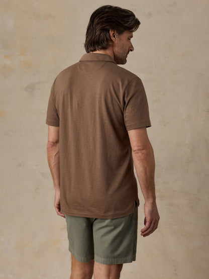 Sunwashed T-Shirt Polo - Island Brown