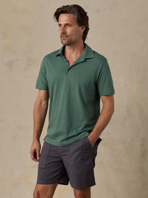 Sunwashed T-Shirt Polo - Island Spruce