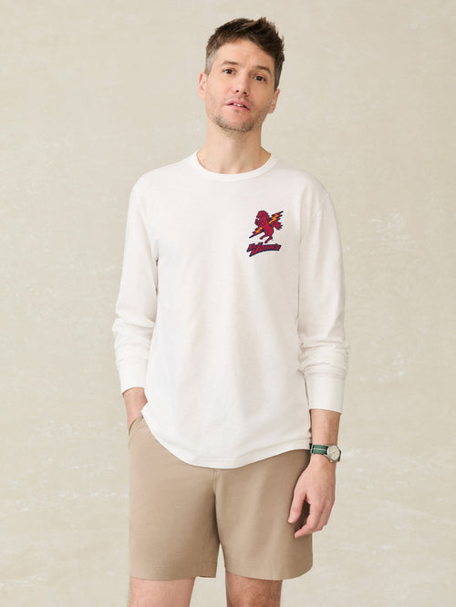 St. John's Long-Sleeve Sunwashed Tee - White