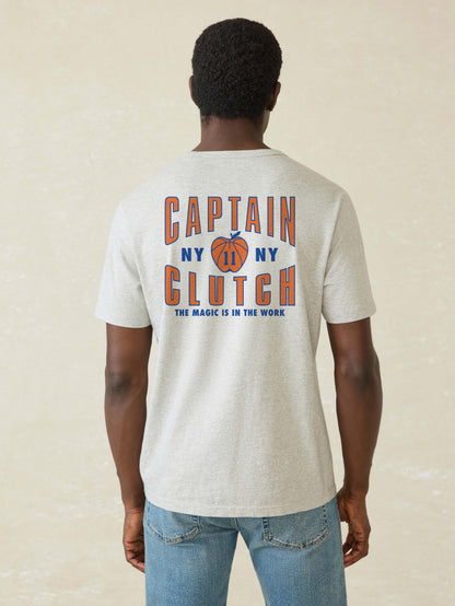Jalen Brunson Captain Clutch Sunwashed Pocket Tee - Granite Heather