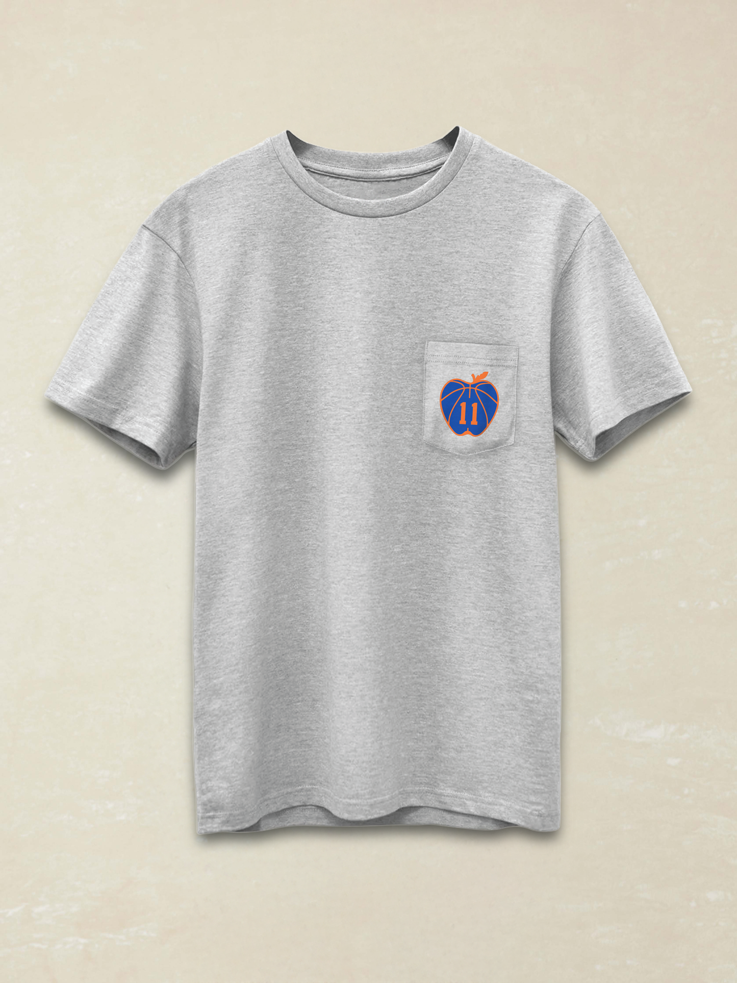 Jalen Brunson Captain Clutch Sunwashed Pocket Tee - Granite Heather