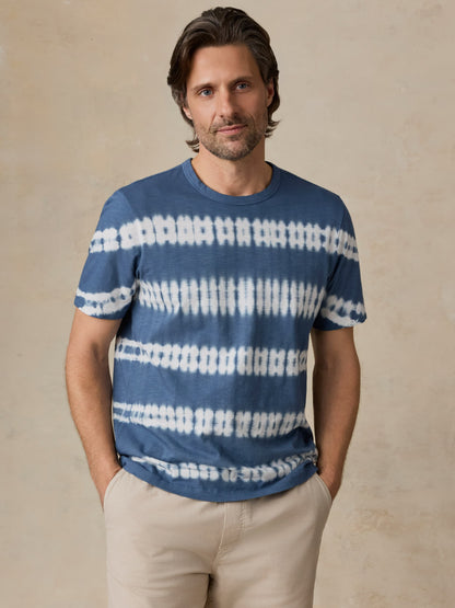 Sunwashed Regenerative Tee - Blue Ravine Tie Dye