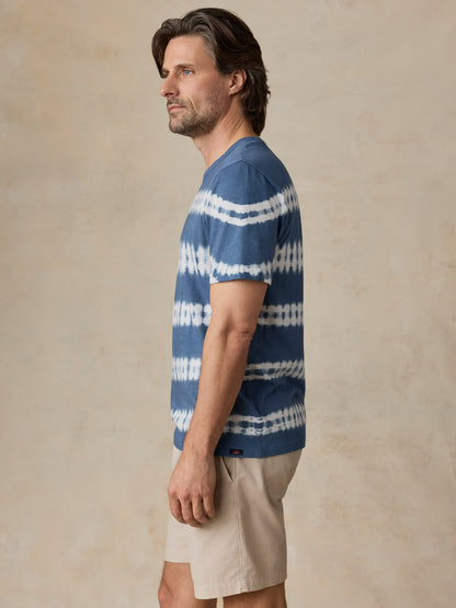 Sunwashed Regenerative Tee - Blue Ravine Tie Dye