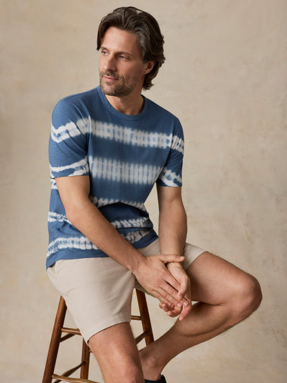 Sunwashed Regenerative Tee - Blue Ravine Tie Dye