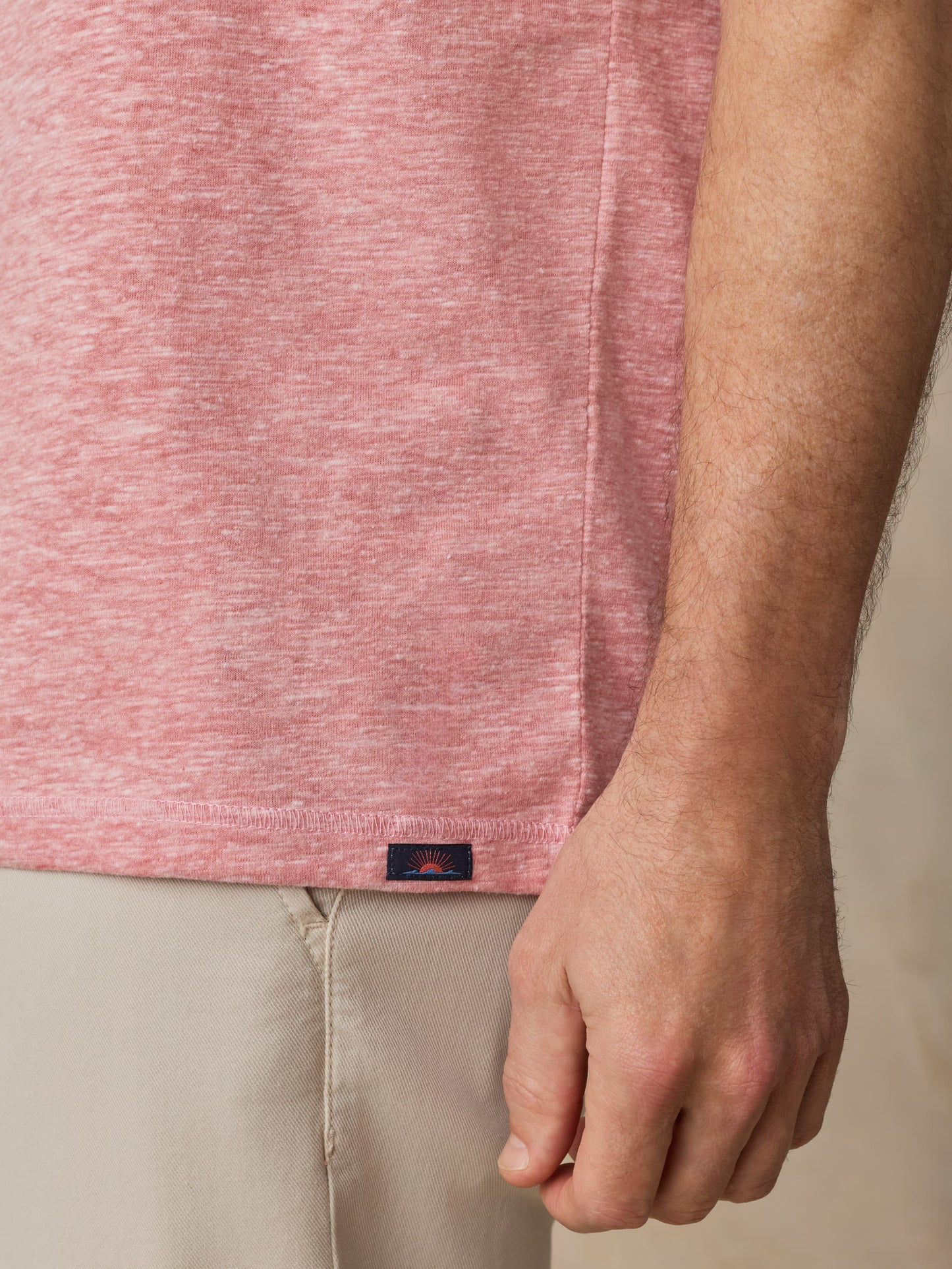 Short-Sleeve Breeze Henley - Faded Flag