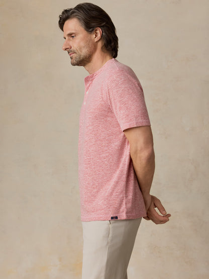 Short-Sleeve Breeze Henley - Faded Flag