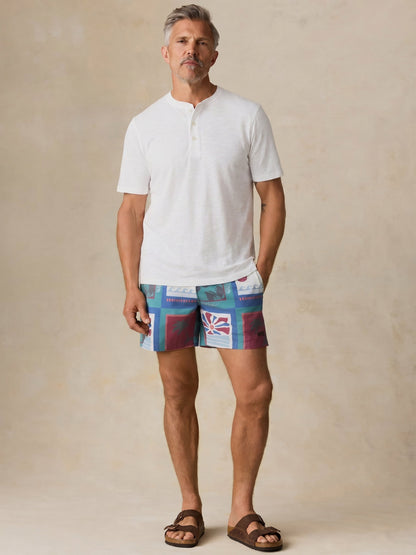 Short-Sleeve Breeze Henley - White