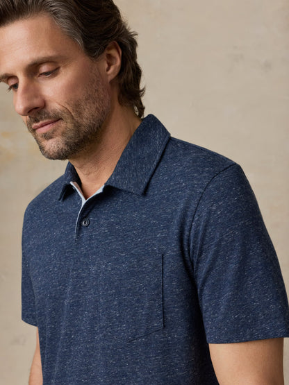 Short-Sleeve Breeze Polo - Midnight Skies Heather