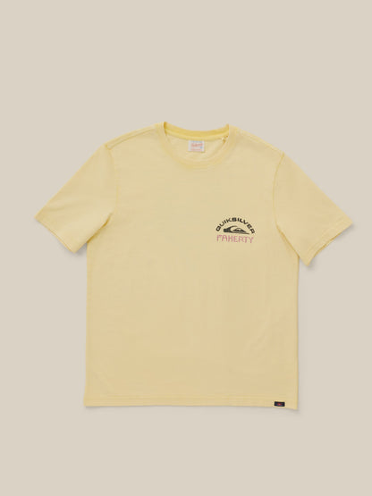 Faherty x Quiksilver Heavy Wash Tee - Bright Sun