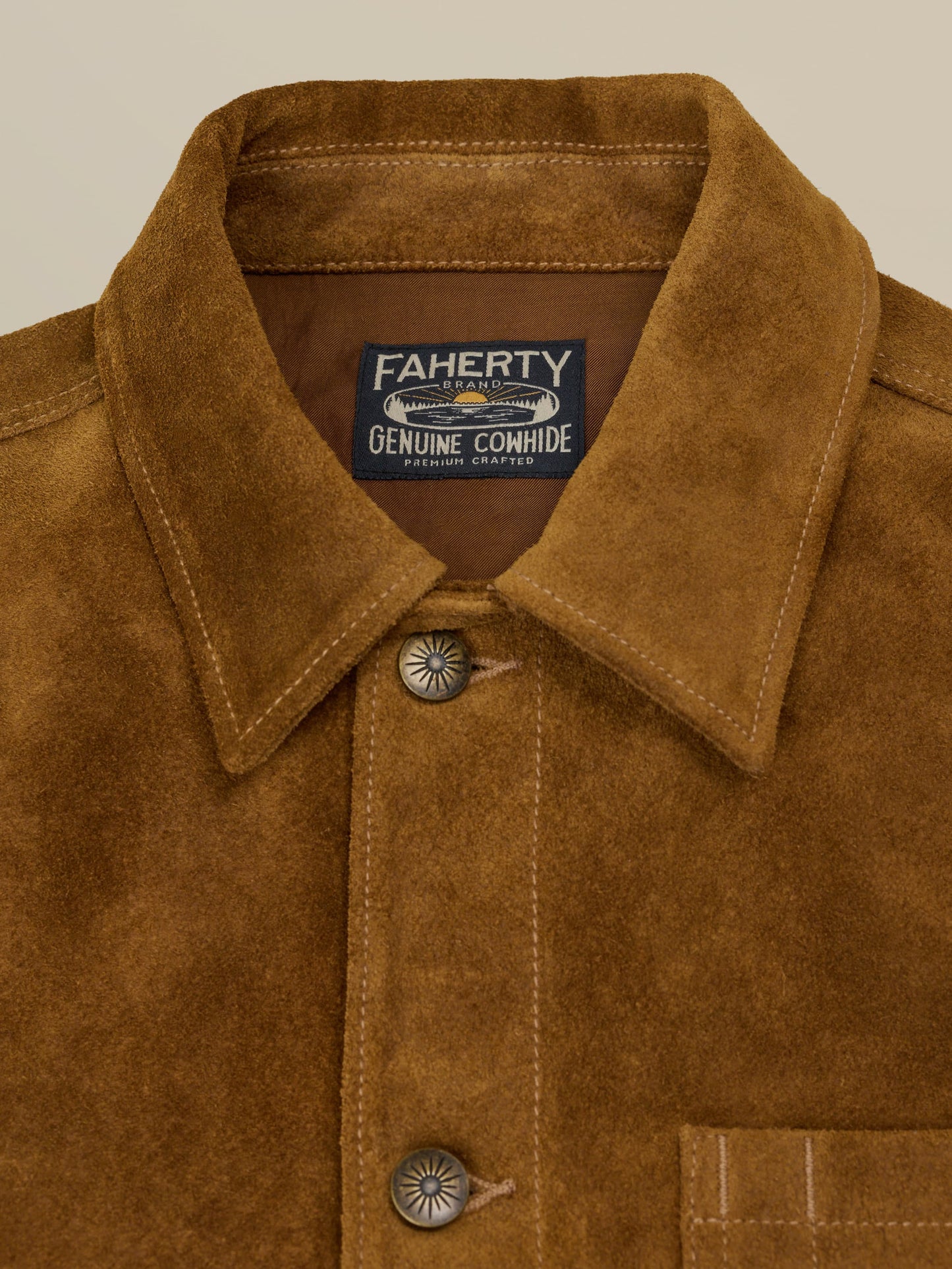 Suede Studio Jacket - Golden Chestnut