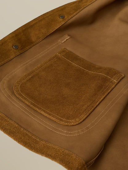 Suede Studio Jacket - Golden Chestnut