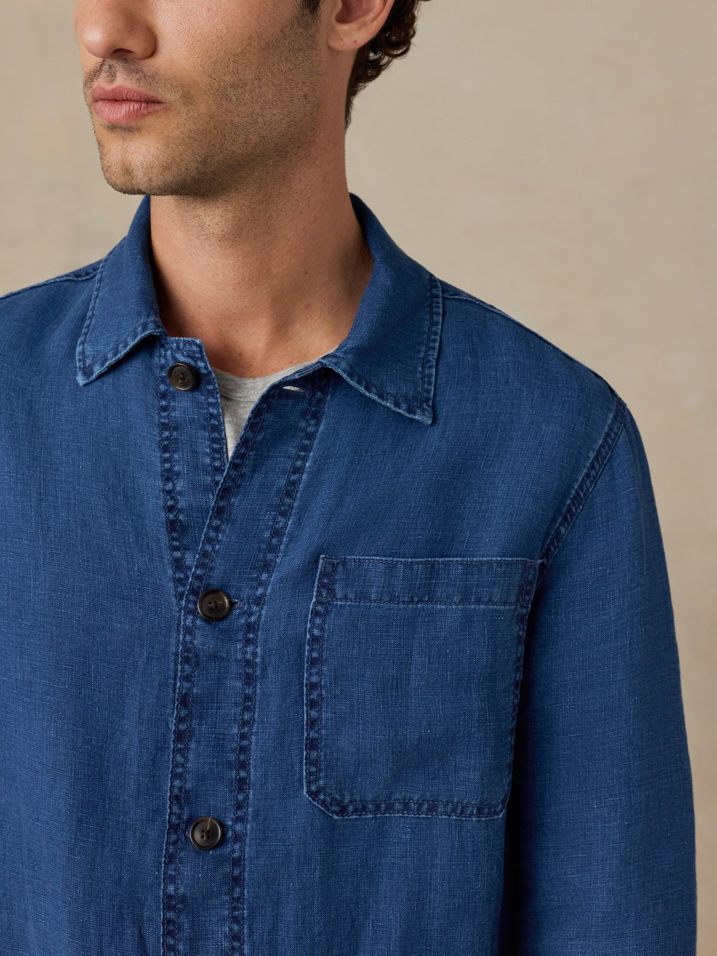 Indigo Studio Jacket - Island Indigo Wash