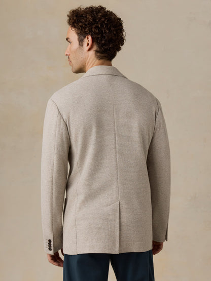 Reserve Knit Blazer - Sand Shell Melange