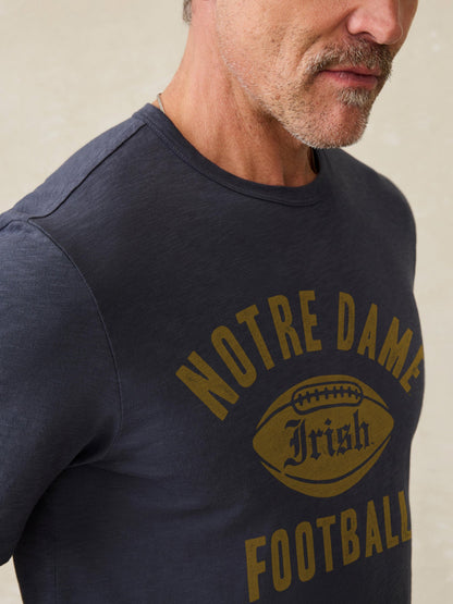 Notre Dame Sunwashed Tee - Dune Navy