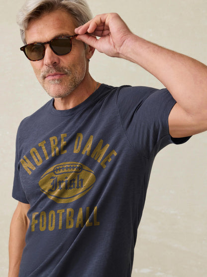 Notre Dame Sunwashed Tee - Dune Navy