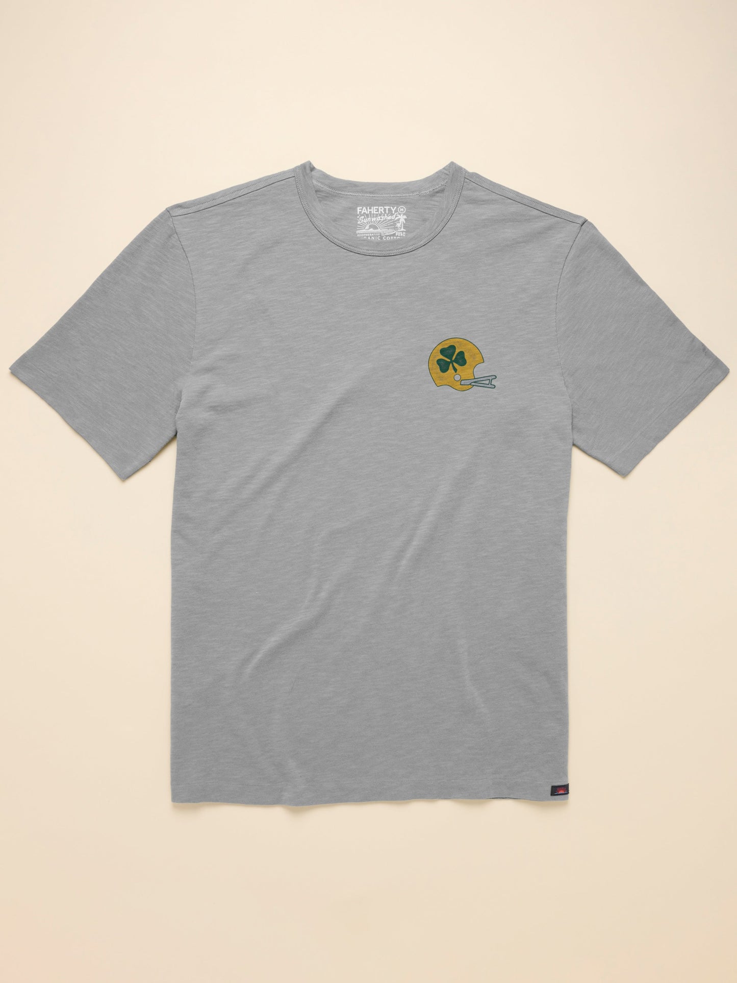 Notre Dame Sunwashed Tee - Granite Heather