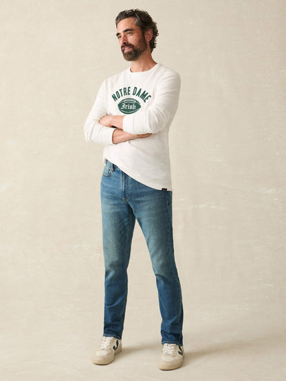 Notre Dame Sunwashed Organic Crew - White