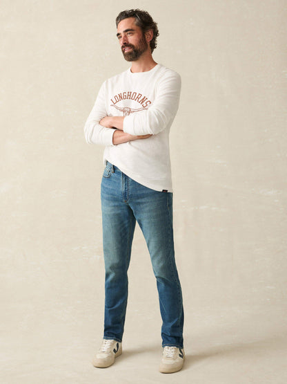 University of Texas Sunwashed Organic Crew - White